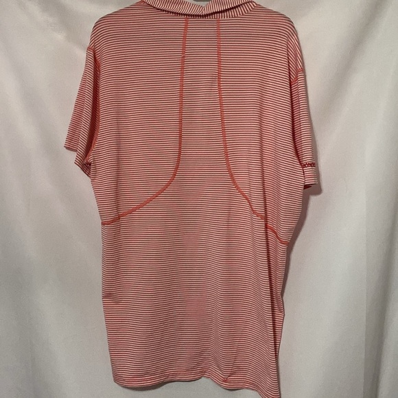 BONOBOS MENS SIZE XL SLIM FIT GOLF  Polo Shirt Lightweight  CORAL COLOR STRIPES - Picture 10 of 11